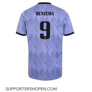 Real Madrid Karim Benzema #9 Borta Matchtröja 2022-23 Kortärmad